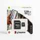 Карта памяти Kingston microSDXC 128GB Canvas Select Plus Class 10 UHS-I U1 V10 A1 - изображение 1