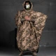 Плащ анти-тепловизор с чехлом и креплением MOLLE / Маскировочный Пончо - Дождевик пиксель 240x140 см - изображение 8