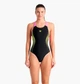 Купальник закрытый женский Arena Openings Swimsuit V Back Lb 38 Чорний 008063-590 - изображение 1