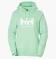 Кофта женские Helly Hansen Hh Logo Hoodie XS М"ятний 33978-419 - изображение 1
