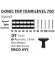 Тенісна ракетка Donic Top Team 700 ONE SIZE Комбінований 754197 - зображення 9