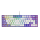 Игровая механическая клавиатура AJAZZ AK680 White-Purple c подсветкой, красные переключатели 68клавиш, Hot Swap - изображение 2