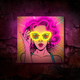 Dekoracyjny neon LED szyld Forever Light POWER WOMAN 32 x 32 cm (RTV100307) - obraz 2