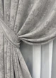 Комплект готовых штор VR-Textil Жаккард Sultan XO №1124ш Светло-серый 100х270 см 2 шт (31-420) - изображение 5