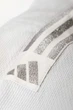 Кимоно для дзюдо Adidas серии Club с серебряными полосами на плечах | белое| Adidas J350P размер 150 - изображение 2