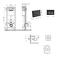 Комплект для ванной комнаты: подвесной унитаз Jay Ultra Quiet 520x360x320 + комплект инсталляции (QT07335175W48192) - изображение 2