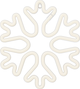 Декоративна неонова LED вивіска Forever Light CHRISTMAS SNOWFLAKE 30 x 30 см (RTV100260) - зображення 1
