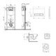 Комплект для ванной комнаты: подвесной унитаз Swan Ultra Quiet 520×360×320 + комплект инсталляции (QT16335180W48182) - изображение 2