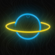 Dekoracyjny neon LED szyld Forever Light SATURN 30 x 17.5 cm (RTV100228) - obraz 2