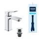 Змішувач для раковини Grohe QuickFix Dice ES S-Size 1018610000 з донним клапаном - изображение 4