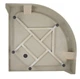 Душевой поддон Lidz Kapielka ST80x80x14, полукруглый LKAST808014 - изображение 3