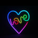 Декоративна неонова LED вивіска Forever Light LOVE IN HEART FLRN02 28 x 25.5 см (RTV100439) - зображення 5