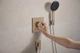 Наружная часть смесителя скрытого монтажа для душа Hansgrohe Ecostat Comfort E 33711140 - изображение 3