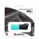 USB 3.2 Flash Drive 256Gb Kingston DataTraveler Exodia M, Black/Teal (DTXM/256GB) - изображение 3