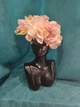 Ваза скульптура из гипса с искуственной гортензией - изображение 9