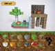 Магнитный конструктор Minecraft Майнкрафт Дом в джунглях 128 блоков 6 случайных фигурок - изображение 1
