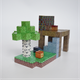 Магнитный конструктор Minecraft Майнкрафт Дом в джунглях 128 блоков 6 случайных фигурок - изображение 2