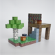 Магнитный конструктор Minecraft Майнкрафт Дом в джунглях 128 блоков 6 случайных фигурок - изображение 5