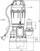 Насос фекальний Agua WQD-C-13-10-2.5 кВт з ножем (CV035081) - зображення 4