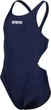 Купальник слитный для девушек Arena TEAM SWIMSUIT SWIM TECH SOLID темно-синий Дит 152 см - изображение 4