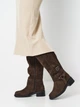 Женские зимние сапоги замшевые Ashoes 3095 36 23.5 см Коричневые (2000000022345) - изображение 2