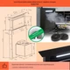 Вытяжка кухонная Klarstein Royal Flush Eco 60см черная (10046236) - изображение 5