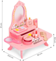 Drewniany zestaw do zabawy EcoToys Toaletka z lustrem i szufladą 7 elementów HM262160 (5905817007271) - obraz 9