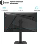 Монитор 27" QUBE Overlord G27Q200H (2K) 2560x1440 Fast IPS 200Hz / 1ms / 8-bit / FreeSync / G-SYNC Compatible / HAS / Pivot / Speakers / HDMI 2.1 - изображение 3