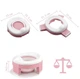 Дитячий складаний дорожній горщик 3 в 1 Lavi Pink Trivet + Пакети в комплекті Накладка на унітаз Портативний горщик для подорожей - зображення 4