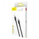 Кабель Baseus Cafule PD2.0 60W flash charging USB cableType-C-Type-C (20V 3A)2M Gray+Black (CATKLF-HG1) - изображение 3
