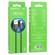 Кабель BOROFONE BX87 USB to iP 2.4A,1m, nylon, aluminum connectors, Black (6974443389005) - изображение 2