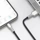 Кабель Baseus Cafule Series Metal Data Cable USB to IP 2.4A 1m Black (CALJK-A01) - зображення 4