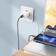 Кабель BOROFONE BX87 USB to iP 2.4A,1m, nylon, aluminum connectors, Black (6974443389005) - изображение 4