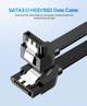 Кабель UGREEN US217 Angled SATA 3 Data Cable 0.5m (Black)(UGR-30797) (UGR-30797) - изображение 4