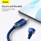 Кабель Baseus Crystal Shine Series Fast Charging Data Cable USB to Type-C 100W 2m Blue (CAJY000503) - изображение 14