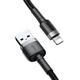 Кабель Baseus Cafule Cable USB For Lightning 2.4A 0.5m Gray+Black (CALKLF-AG1) - изображение 5