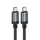 Кабель ACEFAST C20-03 USB-C to USB-C aluminum alloy charging data cable Black (6974316283775) - изображение 3