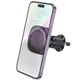 Автотримач для телефону HOCO H28 Rainbow ring magnetic car holder (air outlet) Black (6942007611459) - зображення 6