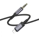 Аудіокабель BOROFONE BL24 Graceful digital audio conversion cable iP Metal Grey (6941991118975) - изображение 6