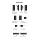 Бездротова мікрофонна система Ulanzi A100 dual-mic, (3.5mm/Type-C) Black (A014A) - изображение 8