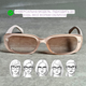 Жіночі сонцезахисні окуляри з градієнтом для зору, для далини та читання, код 0053, бежеві +3.0 - зображення 8