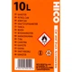 Каністра для палива з лійкою 10л червона Hico (Польща) пластикова - изображение 3