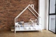 Детская кровать домик Монтессори Busy Wood на ножках Модель 15 160х90 см Белый - изображение 6