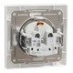 Розетка одинарная с заземлением и шторкой Schneider Electric ASFORA EPH2900221 - изображение 2