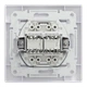 Розетка комп'ютерна подвійна біла Schneider Electric Asfora EPH4400121 RJ45 5e - зображення 2