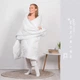 Ковдра півтораспальна 140×205 літня легка ТЕП Friendly White Comfort, антиалергійна, мікрофібра, 200 г/м² (1-03250_00000) - зображення 8