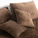 Подушка декоративная "VELOUR" Коричневая, 40x40 - изображение 6
