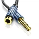 Кабель аудио UGREEN AV118 4 pin 3.5 mm удлинитель 1.5 м Black (40674) - изображение 1