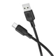 Кабель BOROFONE BX113 USB - Type-C Lenny silicone 3A 2m black - изображение 6