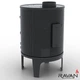 Чугунная дровяная печь-камин Ravan Monaco 7 кВт - изображение 15